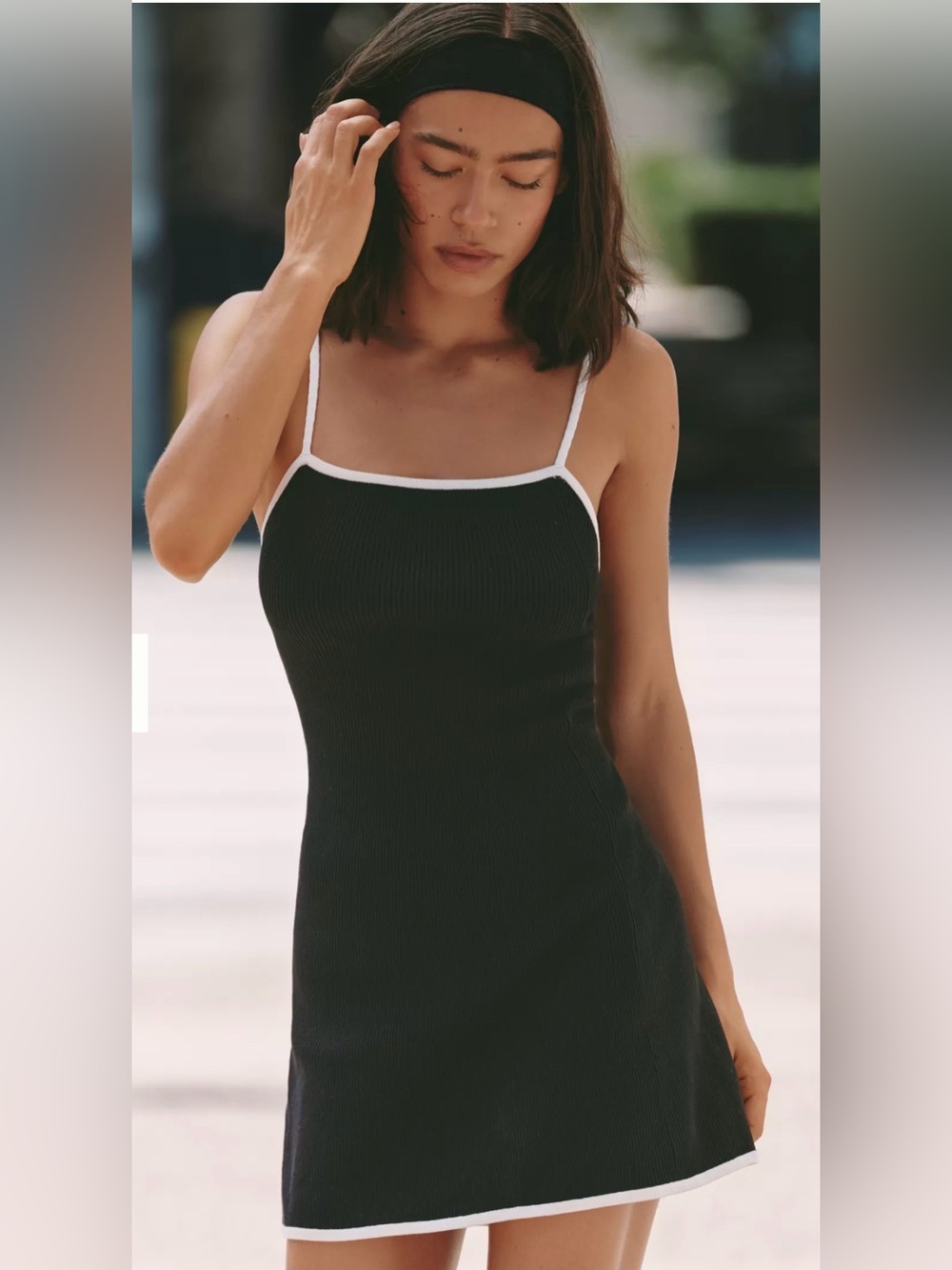 Daily Practice Square-Neck Mini Dress